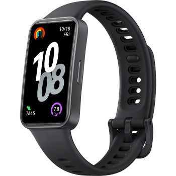 Huawei Band 10 | 1.47 collu AMOLED | Skārienekrāns | Sirdsdarbības monitors | Ūdensizturīgs | Bluetooth | Melns