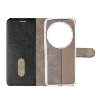 Fixed Opus | Grāmatas tipa maciņš | Xiaomi | 15 Ultra | Sintētiskā āda | Melns