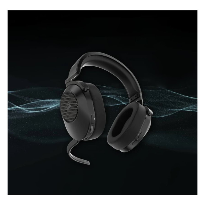 Corsair | Gaming austiņu komplekts | HS65 | Bezvadu | Over-Ear | Mikrofons | Carbon | Bezvadu