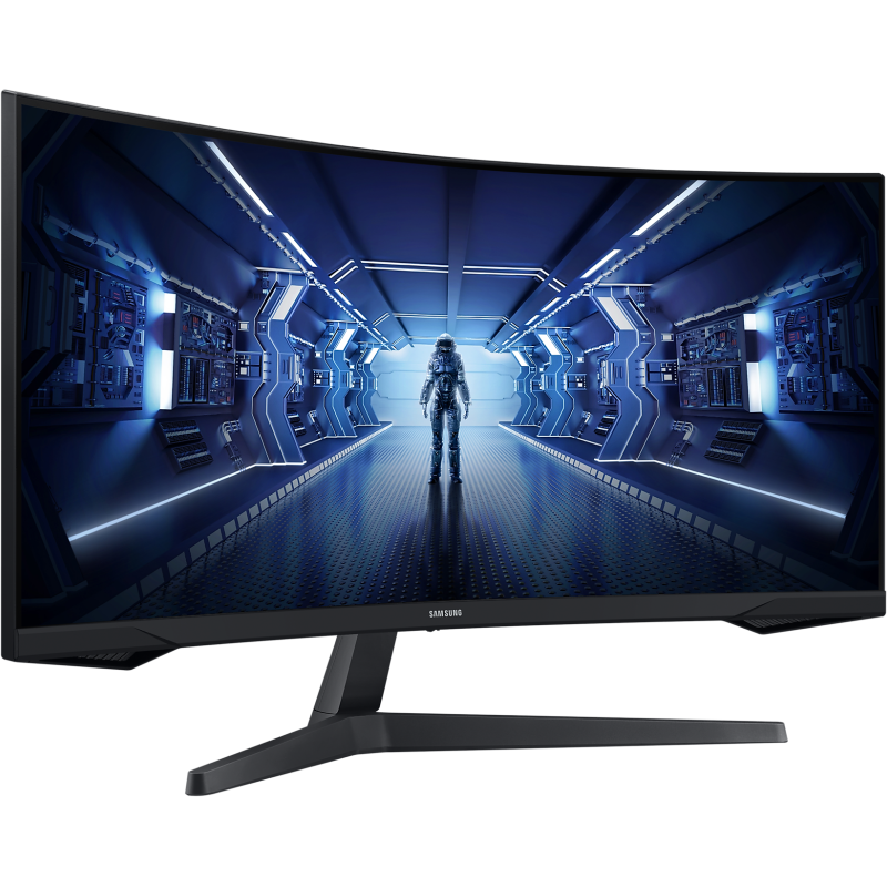 Samsung | Curved Monitor | LC34G55TWWPXEN | 34 " | VA | UWQHD | 21:9 | 165 Hz | 1 ms | 3440 x 1440 | 250 cd/m² | HDMI ports quantity 1 | Black