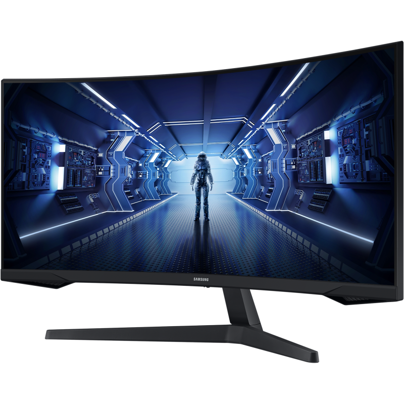 Samsung | Curved Monitor | LC34G55TWWPXEN | 34 " | VA | UWQHD | 21:9 | 165 Hz | 1 ms | 3440 x 1440 | 250 cd/m² | HDMI ports quantity 1 | Black
