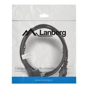 Lanberg | CEE 7/7 uz IEC 320 C13 barošanas kabelis | CA-C13C-10CC-0018-BK