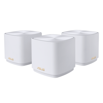 Asus | ZenWiFi XD4 Plus (W-3-PK) Wireless-AX1800 (3-pack) | 802.11ax | 1201+574 Mbit/s | 10/100/1000 Mbit/s | Ethernet LAN (RJ-45) porti 1 | Tīkla režģis (Mesh) Jā | MU-MIMO Jā | Bez mobila platjosla | Antenas tips Iekšējās