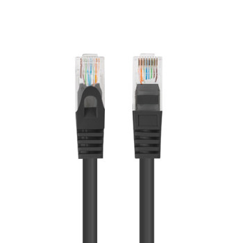 Lanberg | Komutācijas kabelis Cat. 5E UTP | PCU5-10CC-0750-BK | Vada šķērsgriezums: 26AWG (7 x 0,16 mm) | Melns