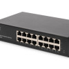 Digitus | 16 portu Gigabit Ethernet pārslēdzējs | DN-80115 | Nevadāms | Restei montējams | Iekšējais barošanas avots