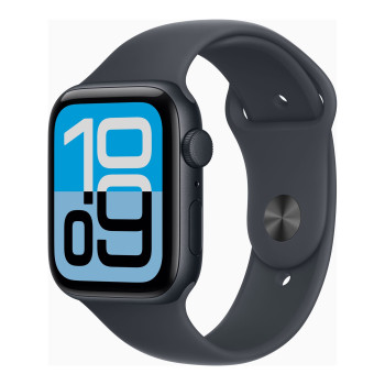 Apple Watch SE 3 GPS 44mm Midnight alumīnija korpuss ar Midnight sporta siksniņu - S/M | Apple