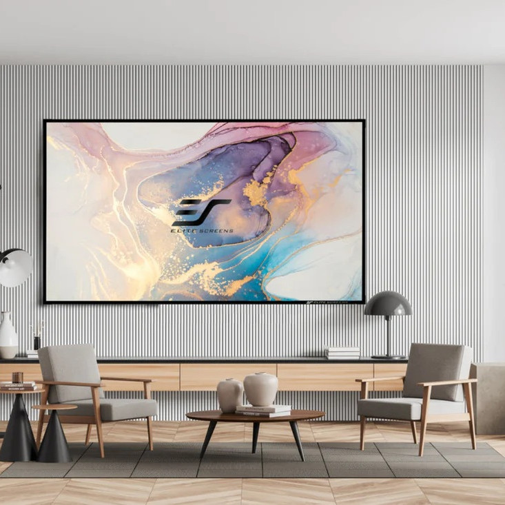 Elite Screens AR90H-CLR3 projektora ekrāns, fiksēta rāmja | Diagonāle 100