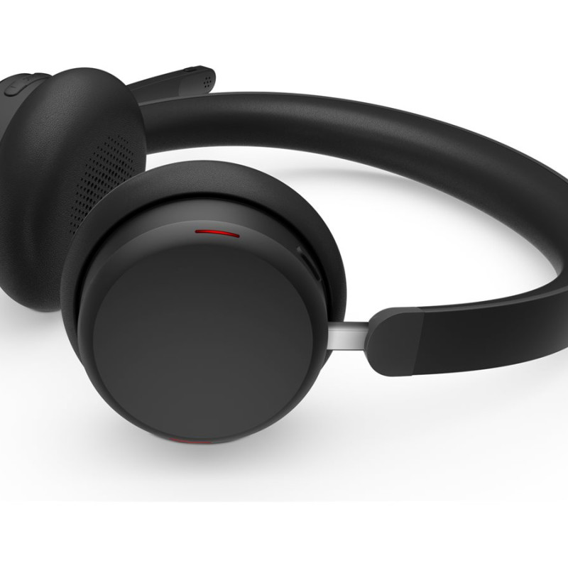 Lenovo divu režīmu bezvadu ANC austiņas 6550 (USB-A, Teams) | 4XD1S19777 | Iebūvēts mikrofons | Bluetooth | Melna