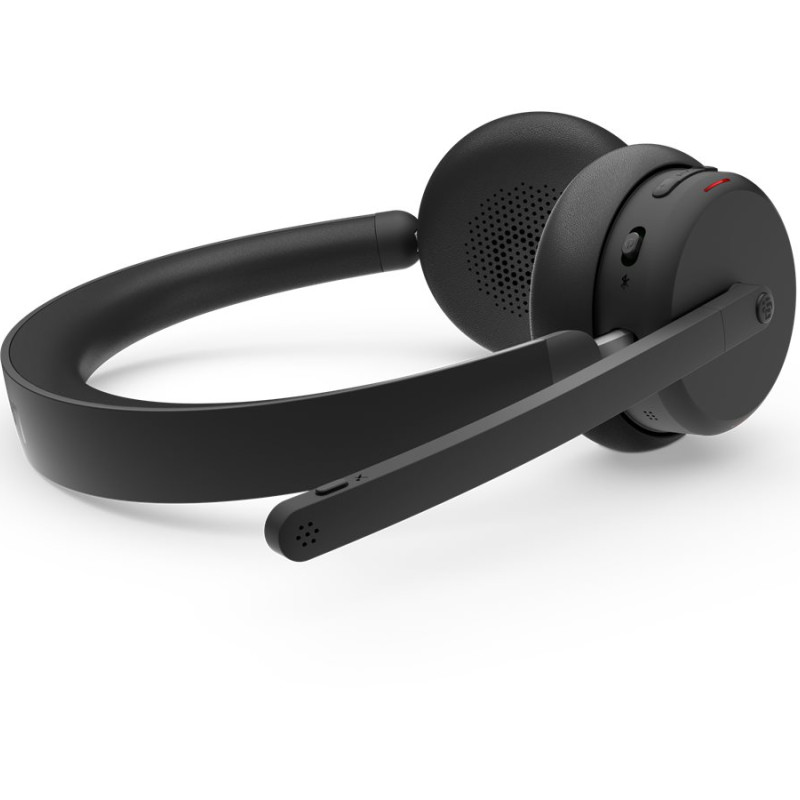 Lenovo divu režīmu bezvadu ANC austiņas 6550 (USB-A, Teams) | 4XD1S19777 | Iebūvēts mikrofons | Bluetooth | Melna