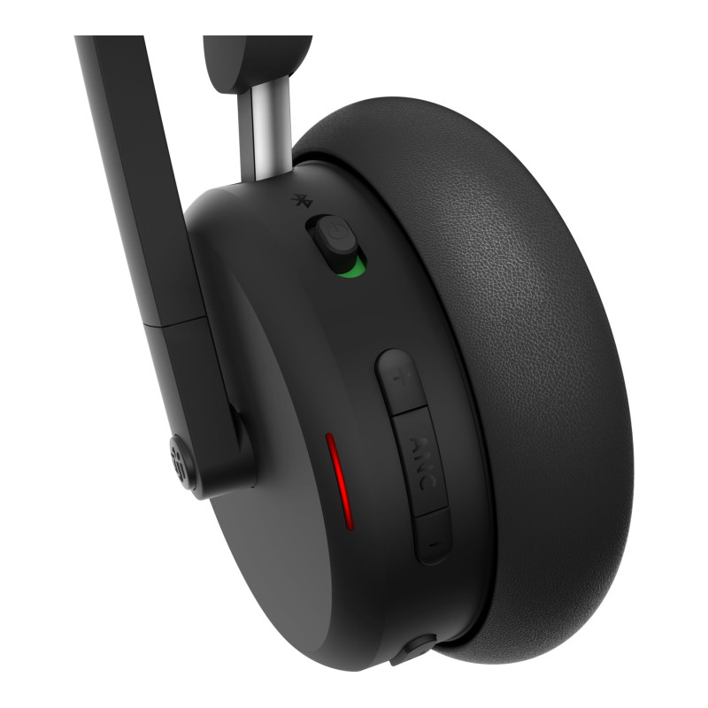 Lenovo divu režīmu bezvadu ANC austiņas 6550 (USB-A, Teams) | 4XD1S19777 | Iebūvēts mikrofons | Bluetooth | Melna