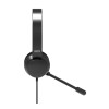 PORT CONNECT | USB ērtas stereo biroja austiņas ar mikrofonu | Iebūvēts mikrofons | Ar vadu | Melna