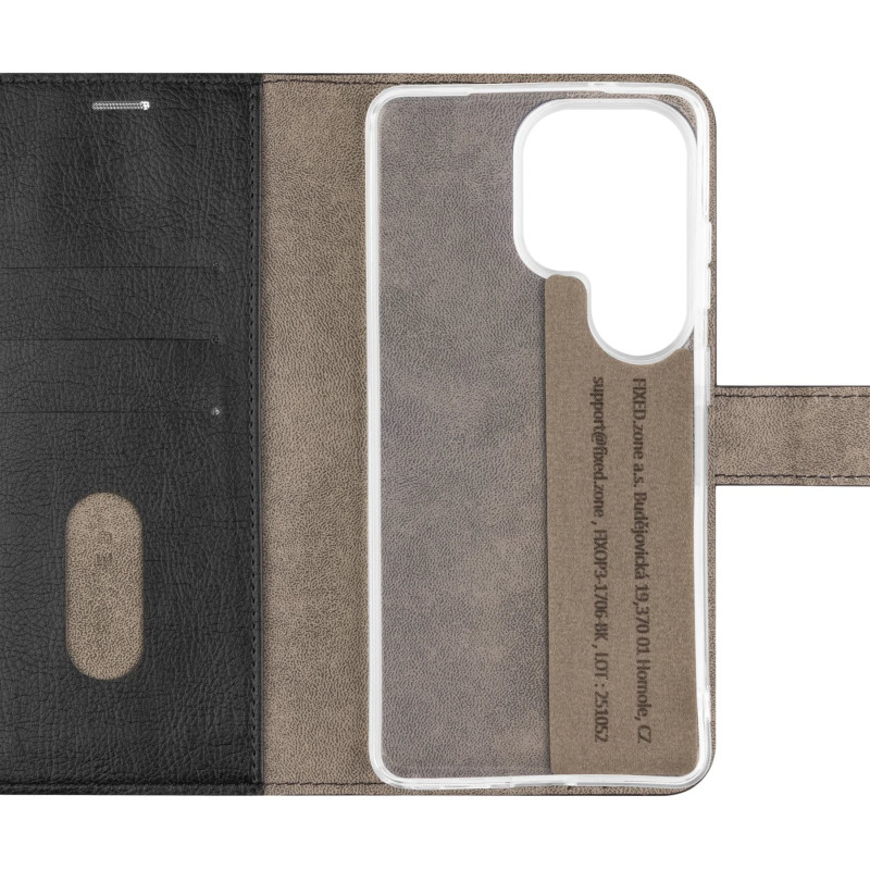 Fixed Opus | Grāmatas tipa maciņš | Samsung | Galaxy S26 Ultra | Sintētiska āda | Melns