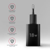 AXAGON Wallcharger 1x USB-A ports, QC3.0/AFC/FCP/Apple, 18W | ACU-QC18