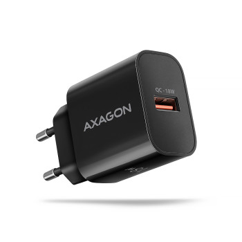 AXAGON Wallcharger 1x USB-A ports, QC3.0/AFC/FCP/Apple, 18W | ACU-QC18