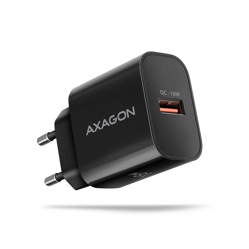 AXAGON Wallcharger 1x USB-A ports, QC3.0/AFC/FCP/Apple, 18W | ACU-QC18