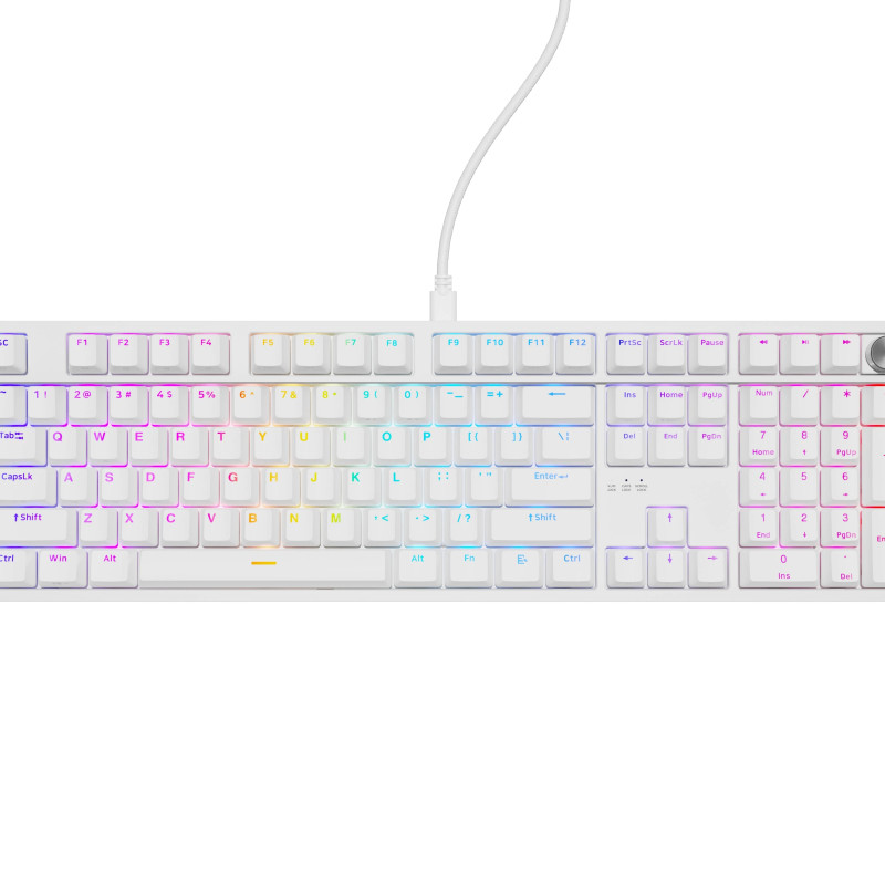Genesis Thor 404 | Mehāniskā spēļu tastatūra | Ar vadu | US | Gateron Yellow Pro | Balta