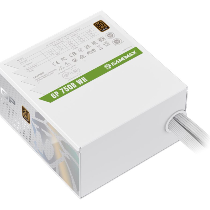 Gamemax PSU | GP 750B WH | 750 W | Bronze | White | Non-Modular