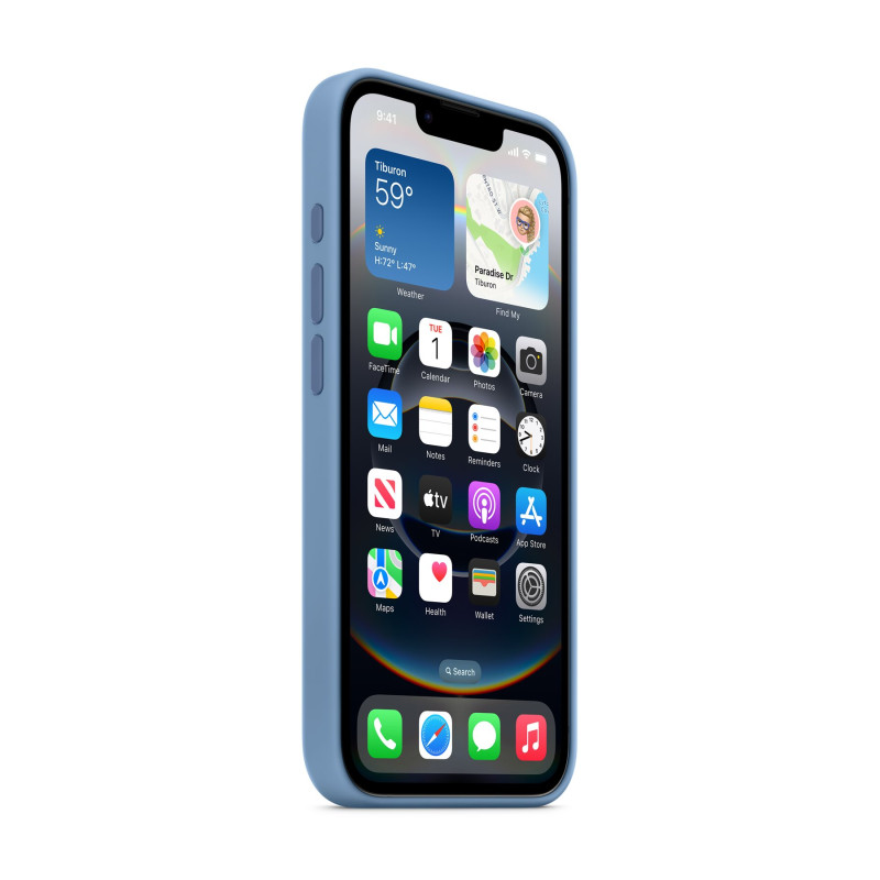Apple iPhone 16e Silicone Case – Winter Blue | Apple