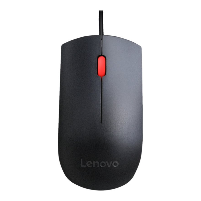 Lenovo Essential USB vadu pele, 1600 DPI, 1.8 m, 3 pogas, melna | Lenovo | Essential USB Mouse | vadu | optiskais sensors | melna
