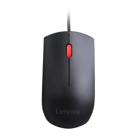 Lenovo Essential USB vadu pele, 1600 DPI, 1.8 m, 3 pogas, melna | Lenovo | Essential USB Mouse | vadu | optiskais sensors | melna