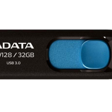 ADATA | UV128 | 128 GB | USB 3.0 | Melns/Zils