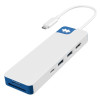 Hyper HyperDrive Flex 8 portu USB-C centrmezgls, balts/zils | HD4102BUGL | HDMI ligzdu skaits 1