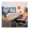 Fellowes | Platinum Series dubultais horizontālais monitora statīvs | 8042501 | Melns