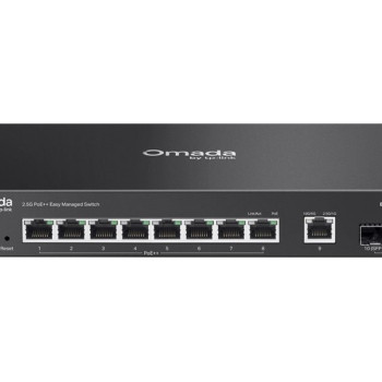 TP-Link ES210XPP-M2 Omada 8-portu 2.5G + 2-portu 10G viegli pārvaldāms komutators ar 8 portu PoE++ | TP-LINK