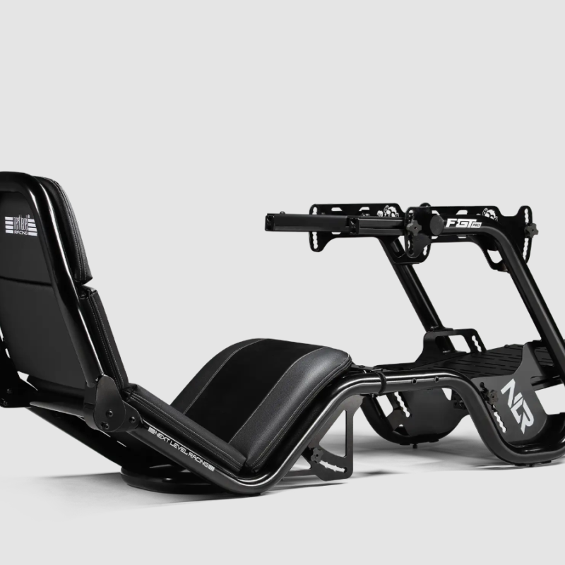 Next Level Racing | Tērauds | Sacīkšu simulatora kokpits | F-GT Pro Formula un GT Pelēkā izdevuma | Pelēks