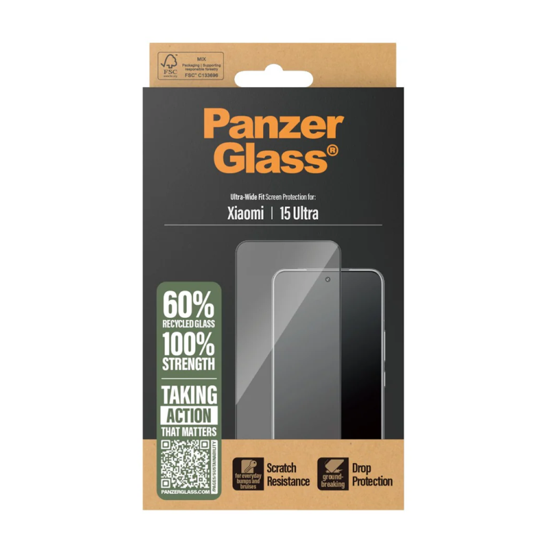 PanzerGlass Screen protector | Xiaomi | 15 Ultra | Glass | Transparent | Ultra-Wide Fit