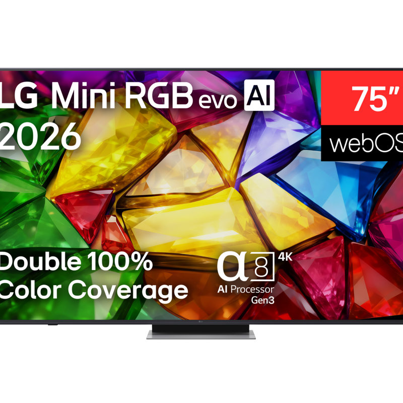 LG 75MRGB87B3B 75" (189 cm) 4K Mini RGB evo Smart TV | LG