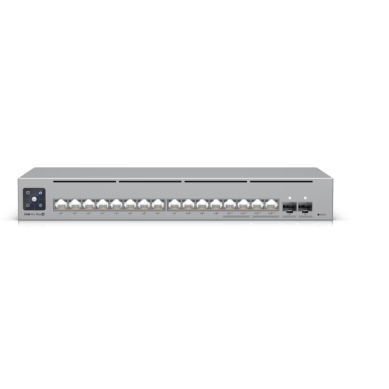 Ubiquiti 16-portu slēdzis | USW-Pro-Max-16-PoE | Pārvaldāms L3 | Galds/sienas stiprināms | Barošanas avots AC/DC, ārējs, 210W
