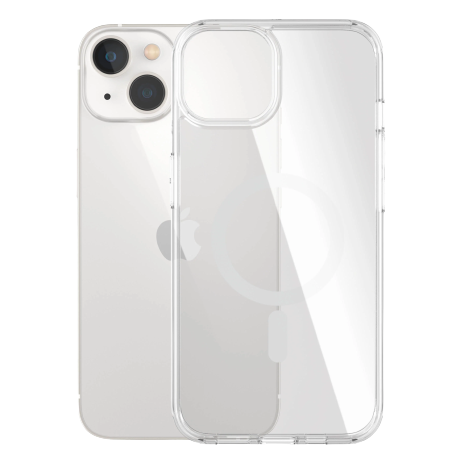 PanzerGlass | HardCase MagSafe Compatible | Back protection | Apple | iPhone 14/13 | 100% Recycled Polyurethane (TPU) | Clear | MagSafe compatible; Military Grade Standard; 100% recycled frame material