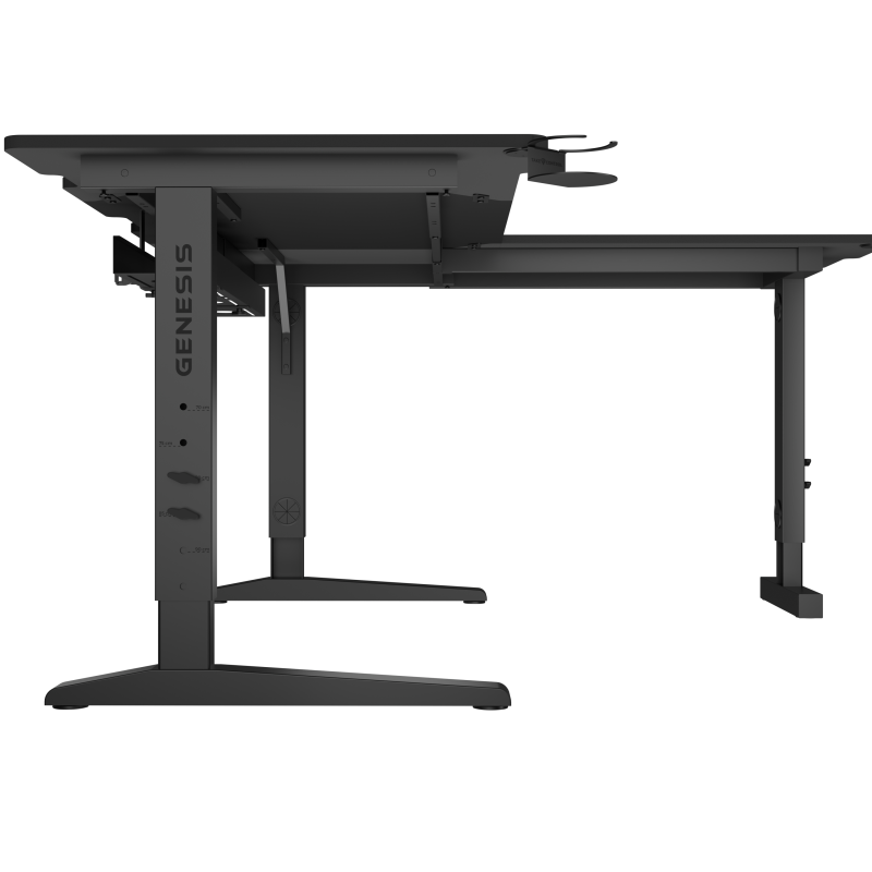 Genesis Gaming Desk | Holm 160 Modular Corner | Melns/Antracīts
