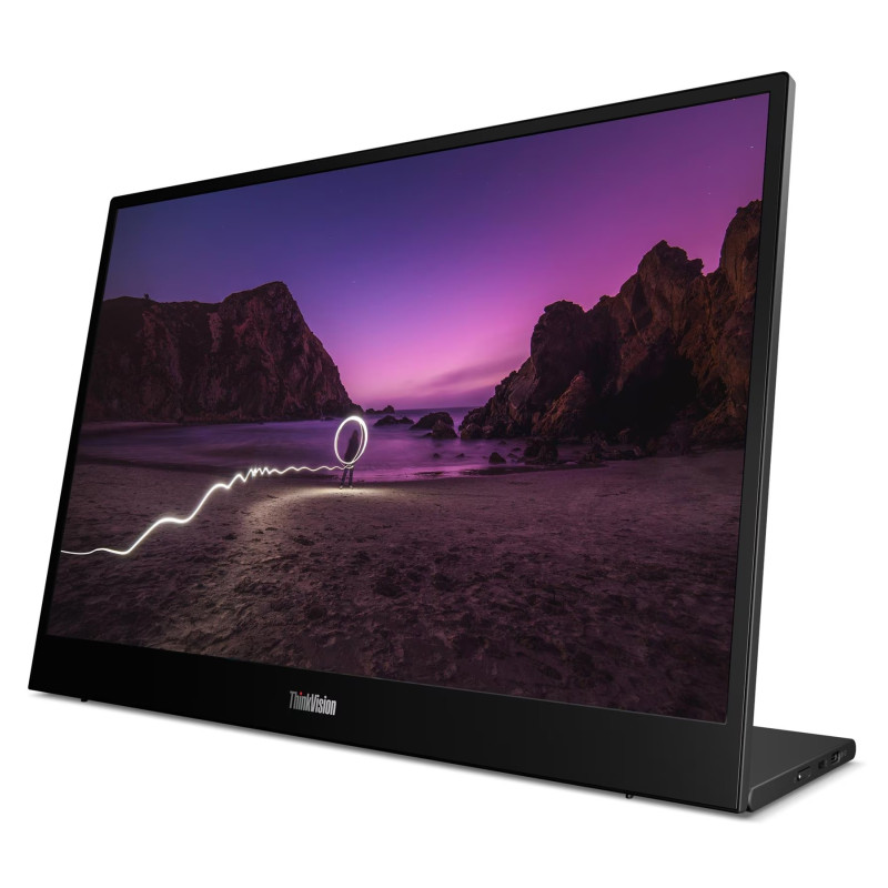 Lenovo | ThinkVision M16 | 16" | IPS | WUXGA | 16:10 | 60 Hz | 6/8 ms | 1920 x 1200 pikseļi | 300 cd/m² | Eclipse Black