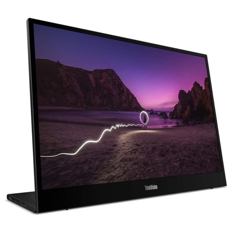 Lenovo | ThinkVision M16 | 16" | IPS | WUXGA | 16:10 | 60 Hz | 6/8 ms | 1920 x 1200 pikseļi | 300 cd/m² | Eclipse Black