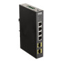 D-Link DIS-100G-6S L2 nenosakāms rūpnieciskais pārslēdzējs, 4x10/100/1000Base-T porti, tērauda korpuss | D-Link