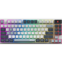MSI FORGE GK600 TKL WIRELESS SKY | Gaming Keyboard | Wireless | Bluetooth | US | Mechanical Linear