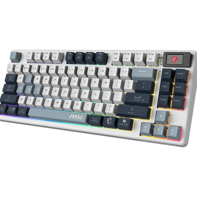 MSI FORGE GK600 TKL WIRELESS SKY | Gaming Keyboard | Wireless | Bluetooth | US | Mechanical Linear