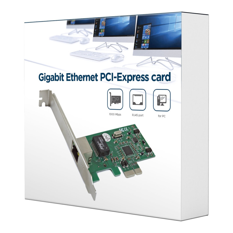 Gembird Gigabit Ethernet PCI-Express karte, Realtek čipsets | NIC-GX1