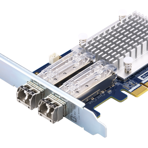 QNAP Dual-port 16Gb Enhanced Gen 5 Fibre Channel expansion Card with SFP+ transceivers | QXP-16G2FC