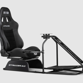 Next Level Racing | Sacīkšu simulatora kokpits | GTRacer 2.0 | Melns
