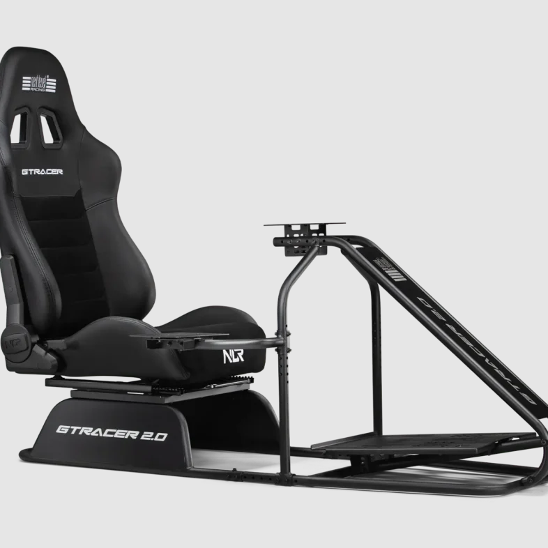 Next Level Racing | Sacīkšu simulatora kokpits | GTRacer 2.0 | Melns