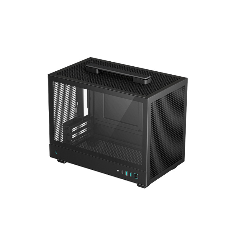 Deepcool Ultra-portable Case | CH160 | Melns | Mini-ITX | ATX PS2