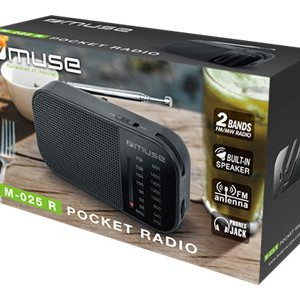 Muse | M-025 R | Portatīvais radio | Melns