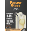 PanzerGlass | Panzerglass 3-in-1 komplekts | iPhone | iPhone 15 | Caurspīdīgs | Saderīgs ar bezvadu uzlādi. Izturīgs pret skrāpējumiem un triecieniem | PicturePerfect kameras lēcas aizsargs, cieta aizsargapvalks (HardCase) saderīgs ar bezvadu uzlādi un Ultra-Wide Fit ekrāna aizsargs