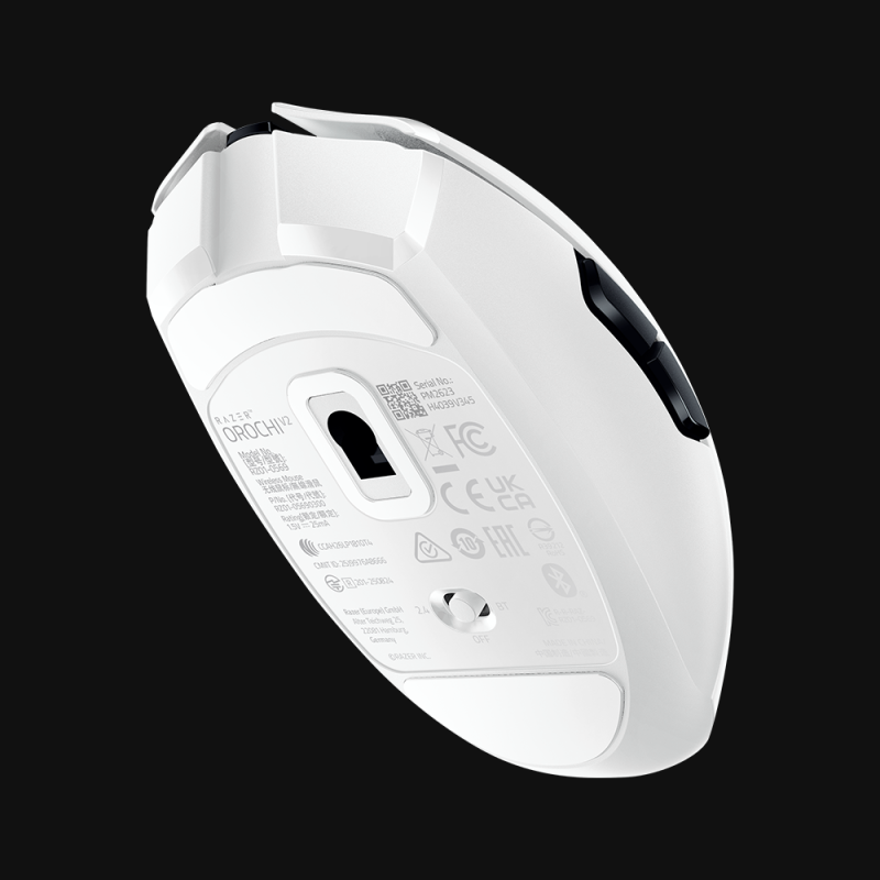 Razer Orochi V2 | Spēļu pele | Balta | 2.4 GHz, Bluetooth