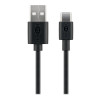 Goobay | USB-C uzlādes un sinhronizācijas kabelis (USB-A > USB-C) | 38675 | RJ-45 | RJ-45 90° | Melns