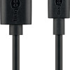 Goobay | USB-C uzlādes un sinhronizācijas kabelis (USB-A > USB-C) | 38675 | RJ-45 | RJ-45 90° | Melns