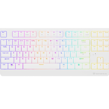 Genesis | THOR 230 | Mehāniskā spēļu tastatūra | Bezvadu | US | Outemu Red | Balta